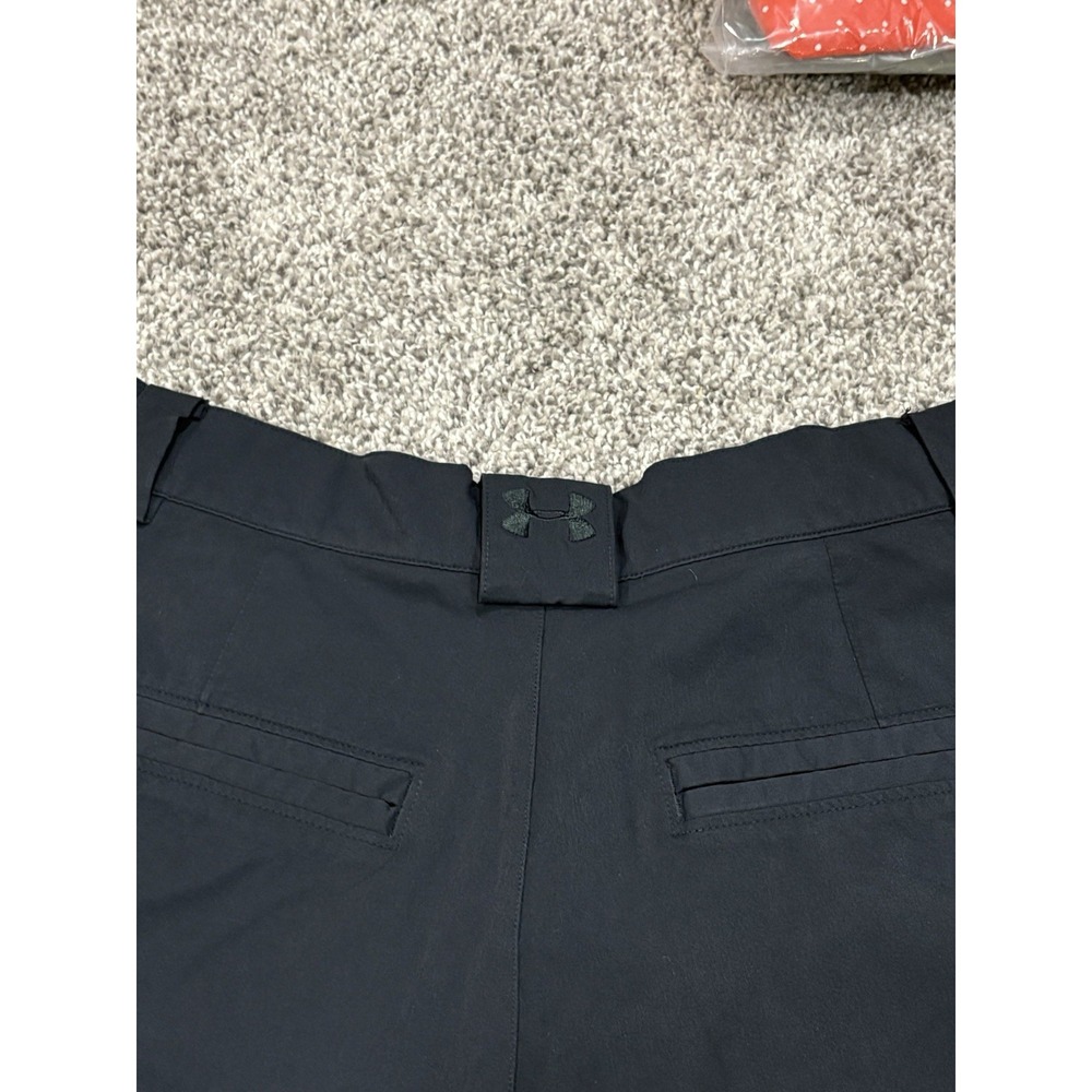 Under Armour Performance Mens Golf Shorts Black Size 32 Flat Front Stretch UA